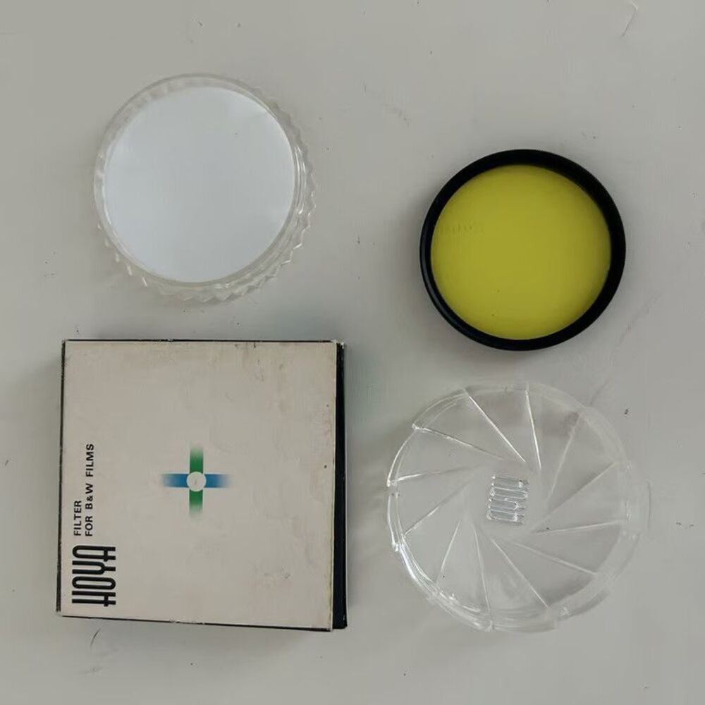 Hoya 49mm K2 Yellow Filter for B&W Film Vtg Japan w Case Box Pre-Owned Vintage
